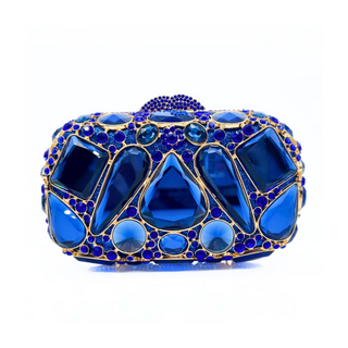 Lucciz Cecilia Rhinestone Evening Clutch Bag With Diamond - Lucciz