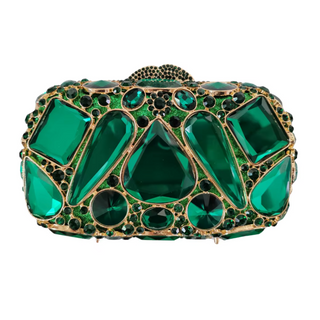 Lucciz Cecilia Rhinestone Evening Clutch Bag With Diamond - Lucciz
