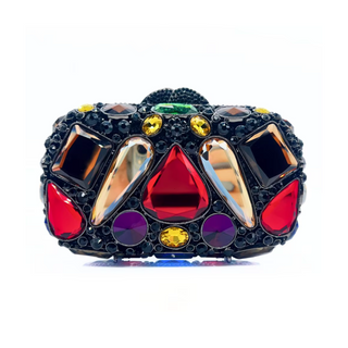 Lucciz Cecilia Rhinestone Evening Clutch Bag With Diamond - Lucciz