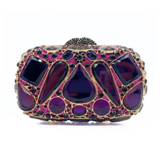 Lucciz Cecilia Rhinestone Evening Clutch Bag With Diamond - Lucciz