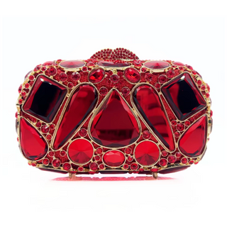 Lucciz Cecilia Rhinestone Evening Clutch Bag With Diamond - Lucciz