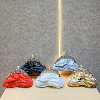Lucciz Catalina Satin Evening Handbag Clutch - Lucciz