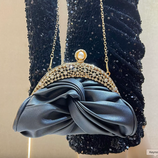 Lucciz Catalina Satin Evening Handbag Clutch - Lucciz