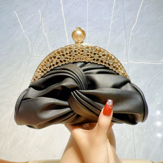 Lucciz Catalina Satin Evening Handbag Clutch - Lucciz