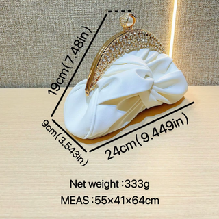 Lucciz Catalina Satin Evening Handbag Clutch - Lucciz