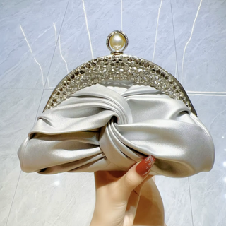 Lucciz Catalina Satin Evening Handbag Clutch - Lucciz