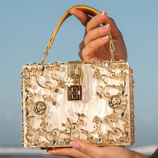 Lucciz Acrylic Box Handbag - Lucciz