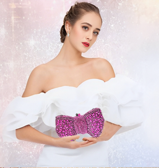 Lucciz Cali Bow Clutch Bag - Lucciz