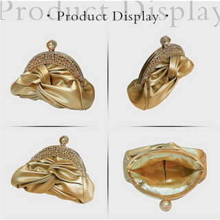 Lucciz Catalina Satin Evening Handbag Clutch - Lucciz