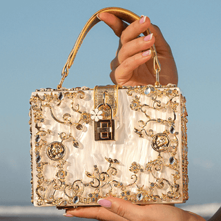 Lucciz Acrylic Box Handbag - Lucciz