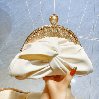 Lucciz Catalina Satin Evening Handbag Clutch - Lucciz