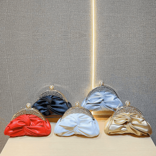 Lucciz Catalina Satin Evening Handbag Clutch - Lucciz