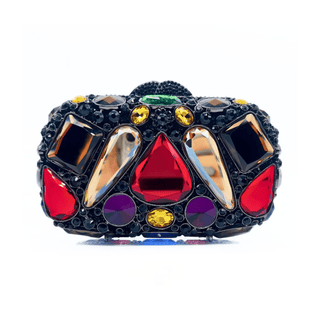 Lucciz Cecilia Rhinestone Evening Clutch Bag With Diamond - Lucciz