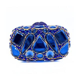 Lucciz Cecilia Rhinestone Evening Clutch Bag With Diamond - Lucciz